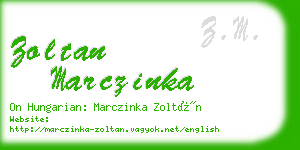 zoltan marczinka business card